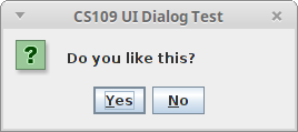 askYesNo window