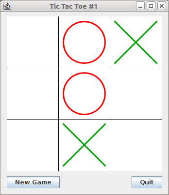 Screenshot of TicTacToeOne